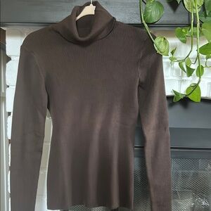 Old Navy Brown Cowl Neck Sweater with Long Sleeves